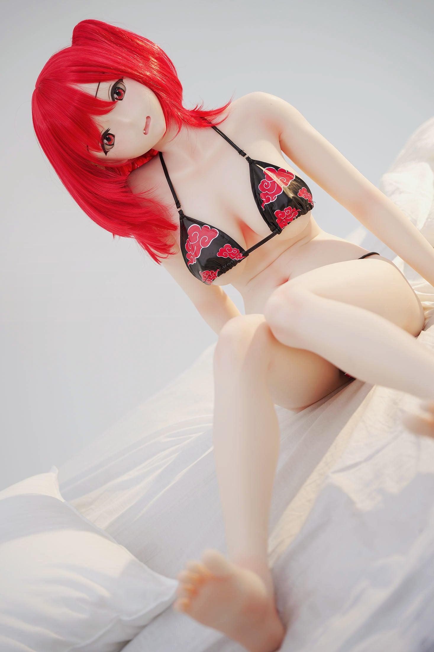 Red Shiro Anime Sex Doll, 148cm F-Cup (Irokebijin) - TheDreamDoll