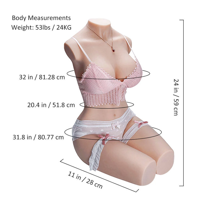 (US,EU,CA) "Aurora" Realistic Sex doll Torso (Tantaly)